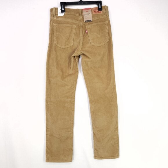 Levi’s Corduroy 314 Shaping Straight Pants Womens 27x30 Gold Brown Mid Rise - Picture 2 of 14